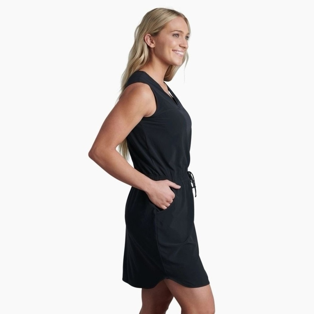 KUHL Vantage Dress Black  Sleeveless Quick Dry Drawstring Waist Size XS VGUC - Picture 3 of 8